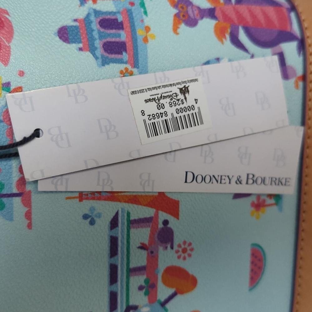 Dooney and Bourke Disney Epcot Flower and Garden NWT purse with straps Mickey - Picture 4 of 15